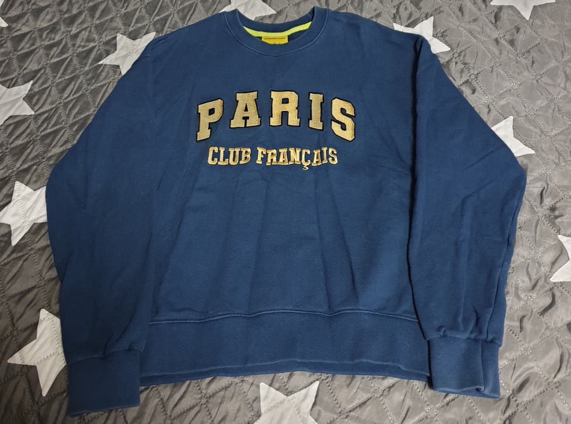 곤니치와 봉쥬르 유니브 금장자수로고 맨투맨 (M) 상품이미지1