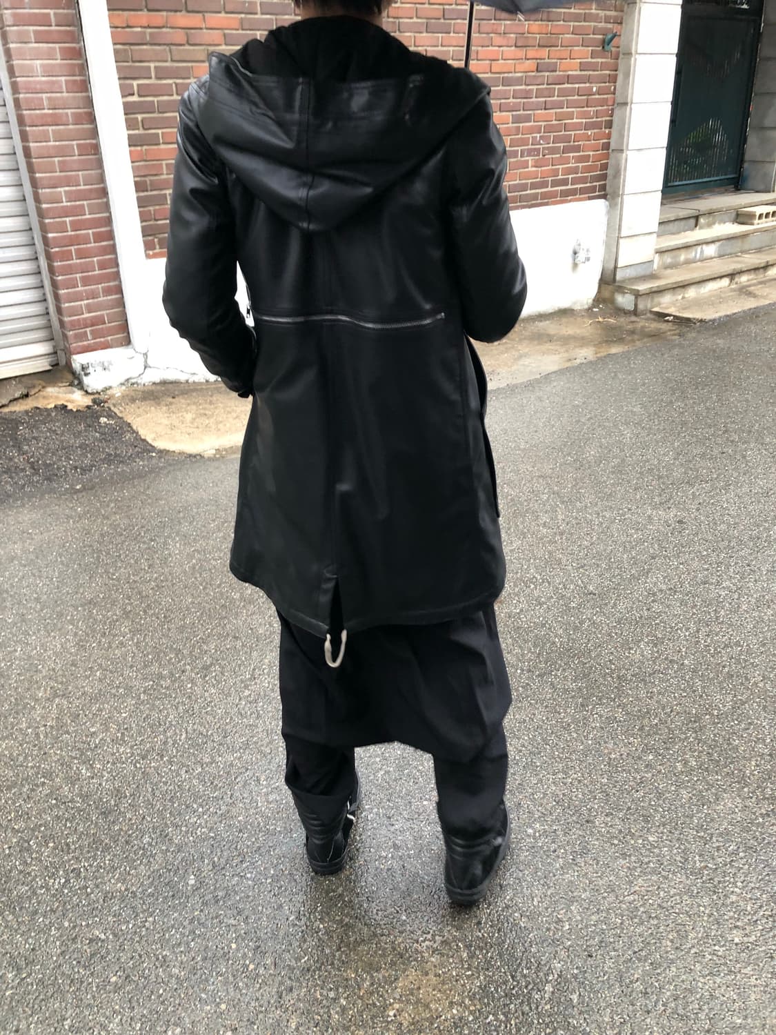 릭오웬스 20FW 비건 레더 피쉬테일 파카 상품이미지10