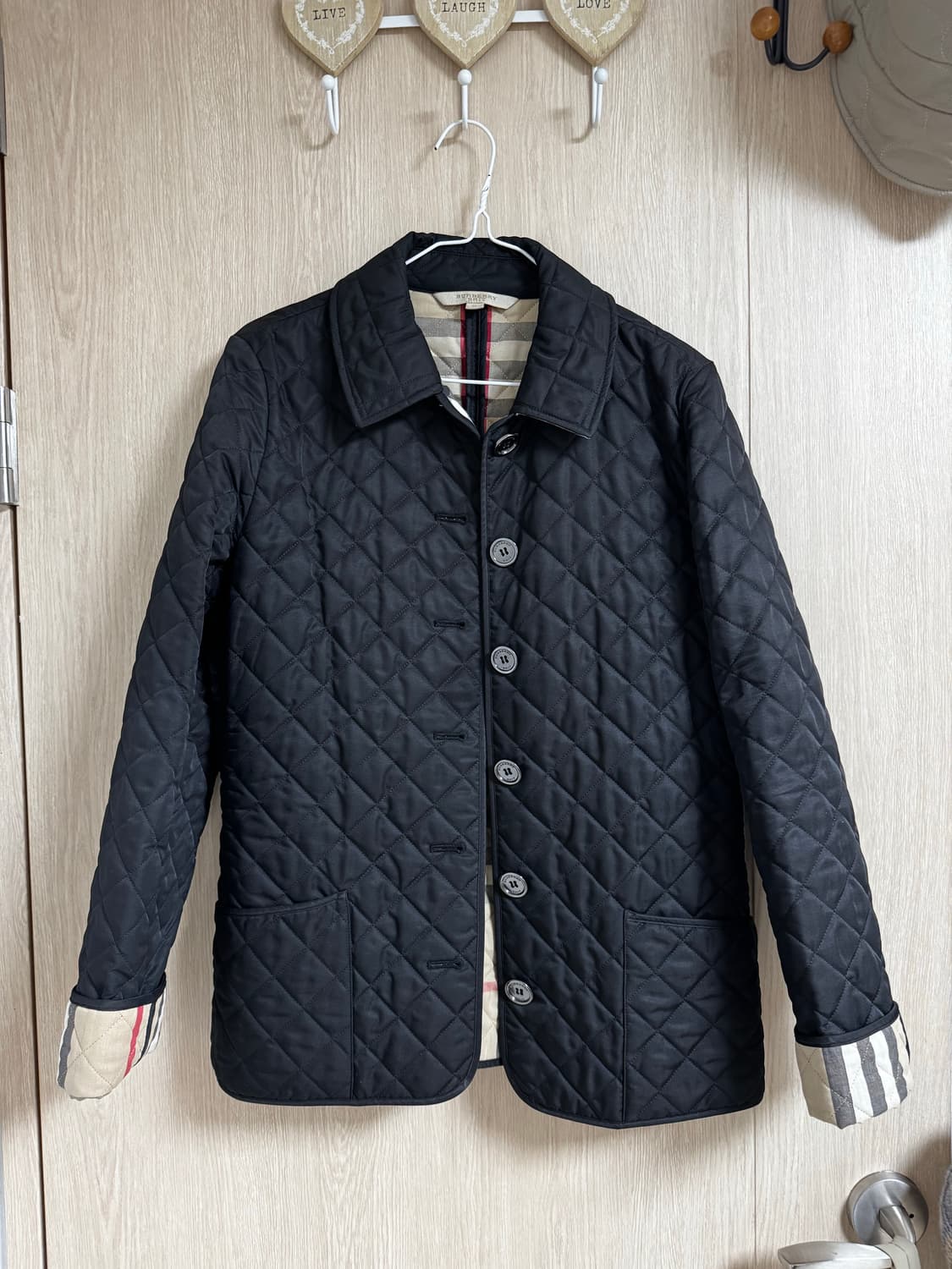 버버리 브릿 퀼팅 자켓 블랙 M 상품이미지1