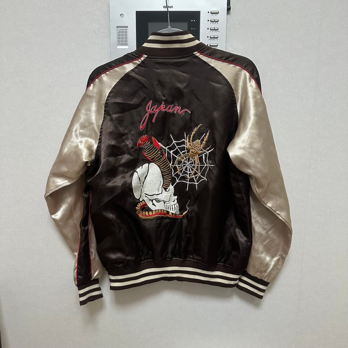 일본빈티지 자수 스카잔 L 상품이미지3