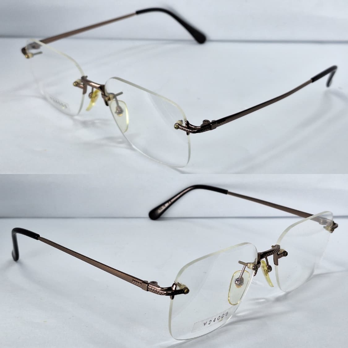 샤르망 Axia-658 엑시아 호야 협업 티타늄 무테 안경 안경테/빈티지 상품이미지2