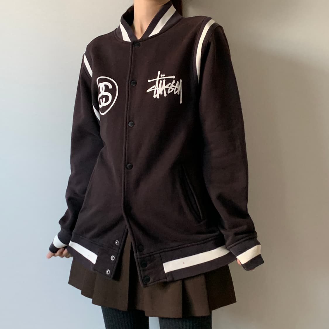 Stussy cotton 100% Varsity Jacket 상품이미지1
