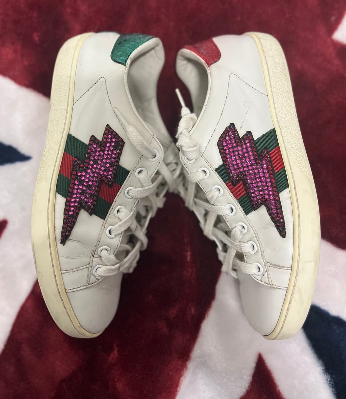 구찌 에이스 라이트닝 볼트 자수 스니커즈 36(240) 정품 상품이미지3