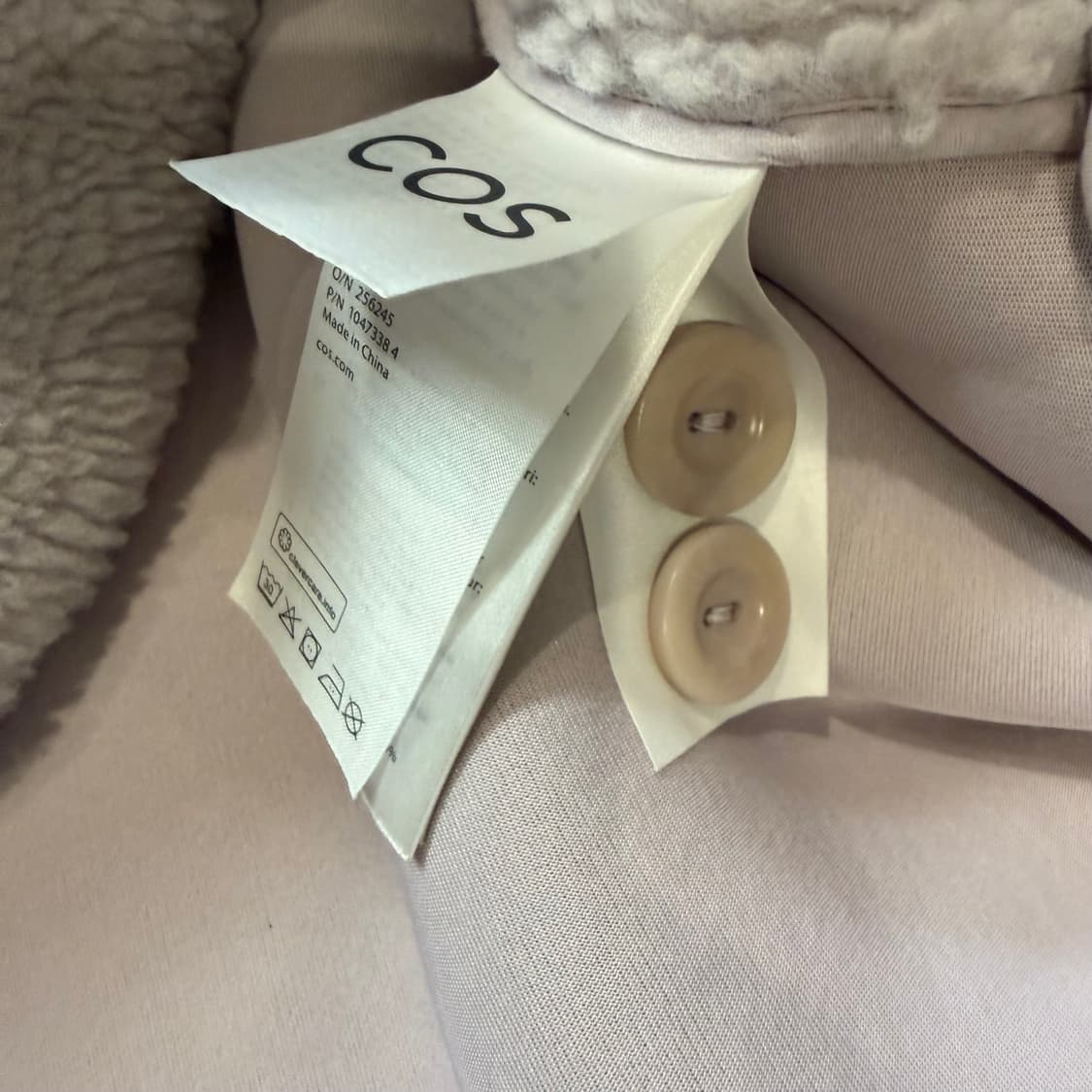 COS 라벤더 플리스 자켓 상품이미지5