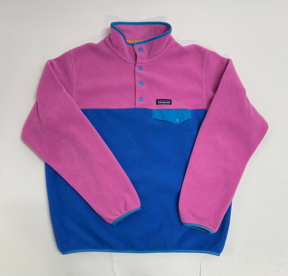 파타고니아 신칠라 스냅티 핑크/블루 우먼즈L 상품이미지1