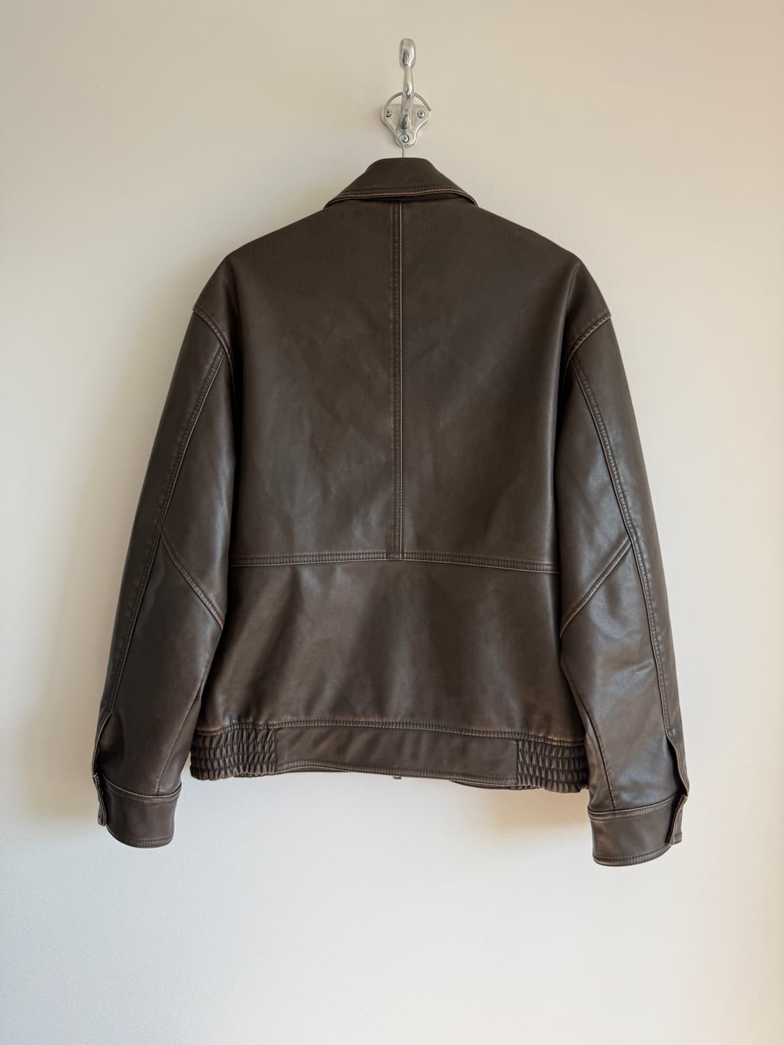 [L]Pre owned 에코레더 자켓 상품이미지4