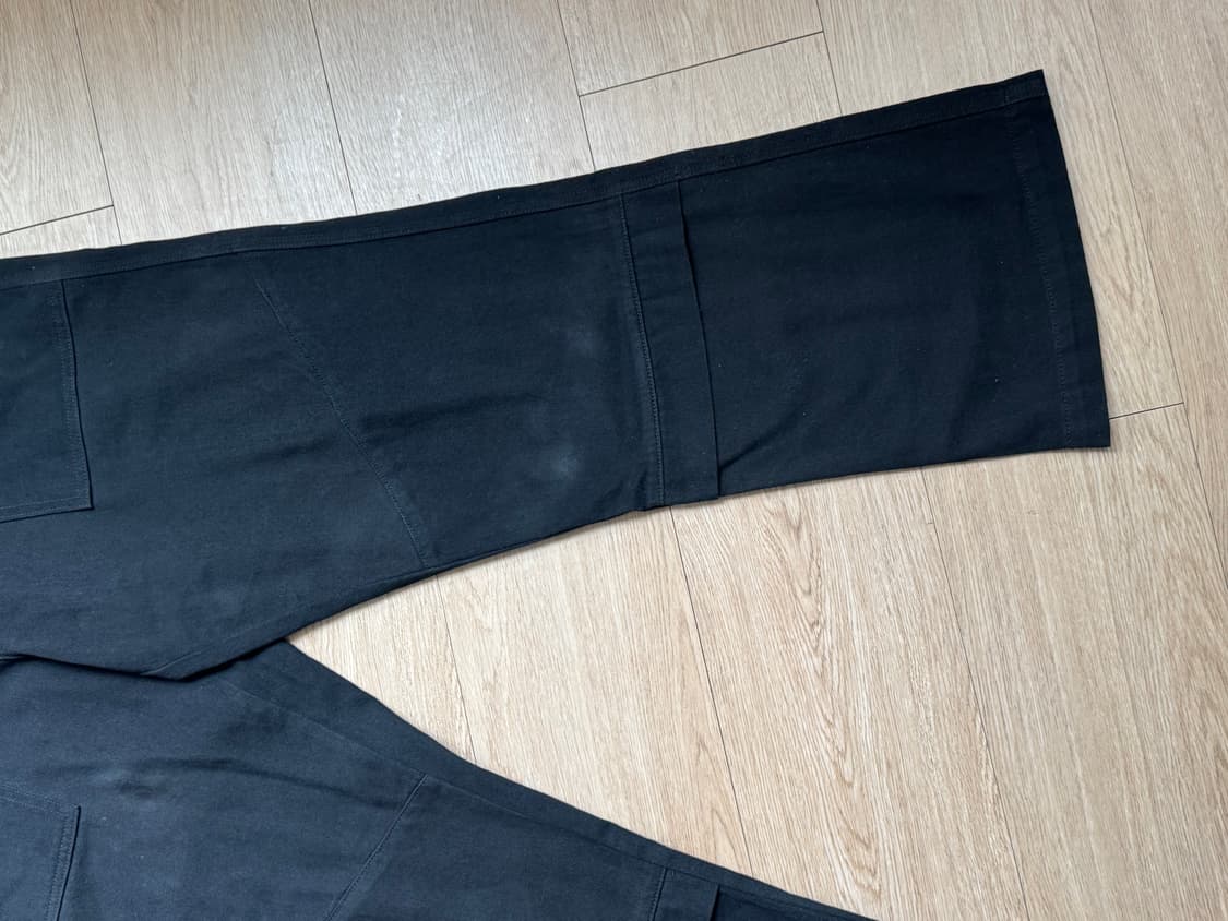 L[미착용보관오염있음)플라스틱프로덕트 MPa 웨이브 지퍼 팬츠 블랙 (보 상품이미지8