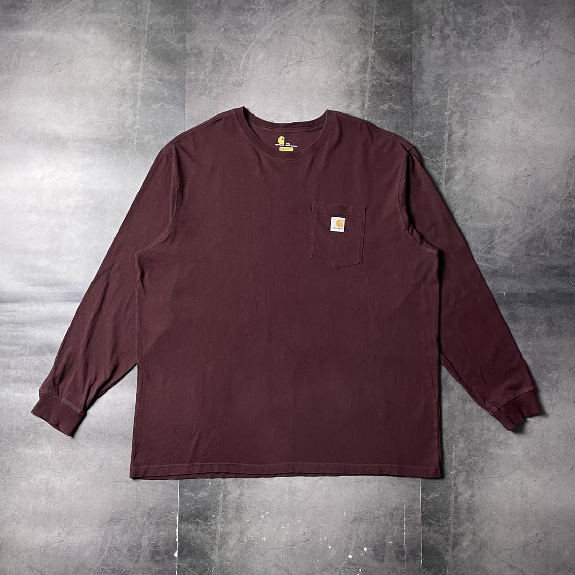 CARHARTT 칼하트 K126 와인 긴팔 티셔츠 A00960 상품이미지1