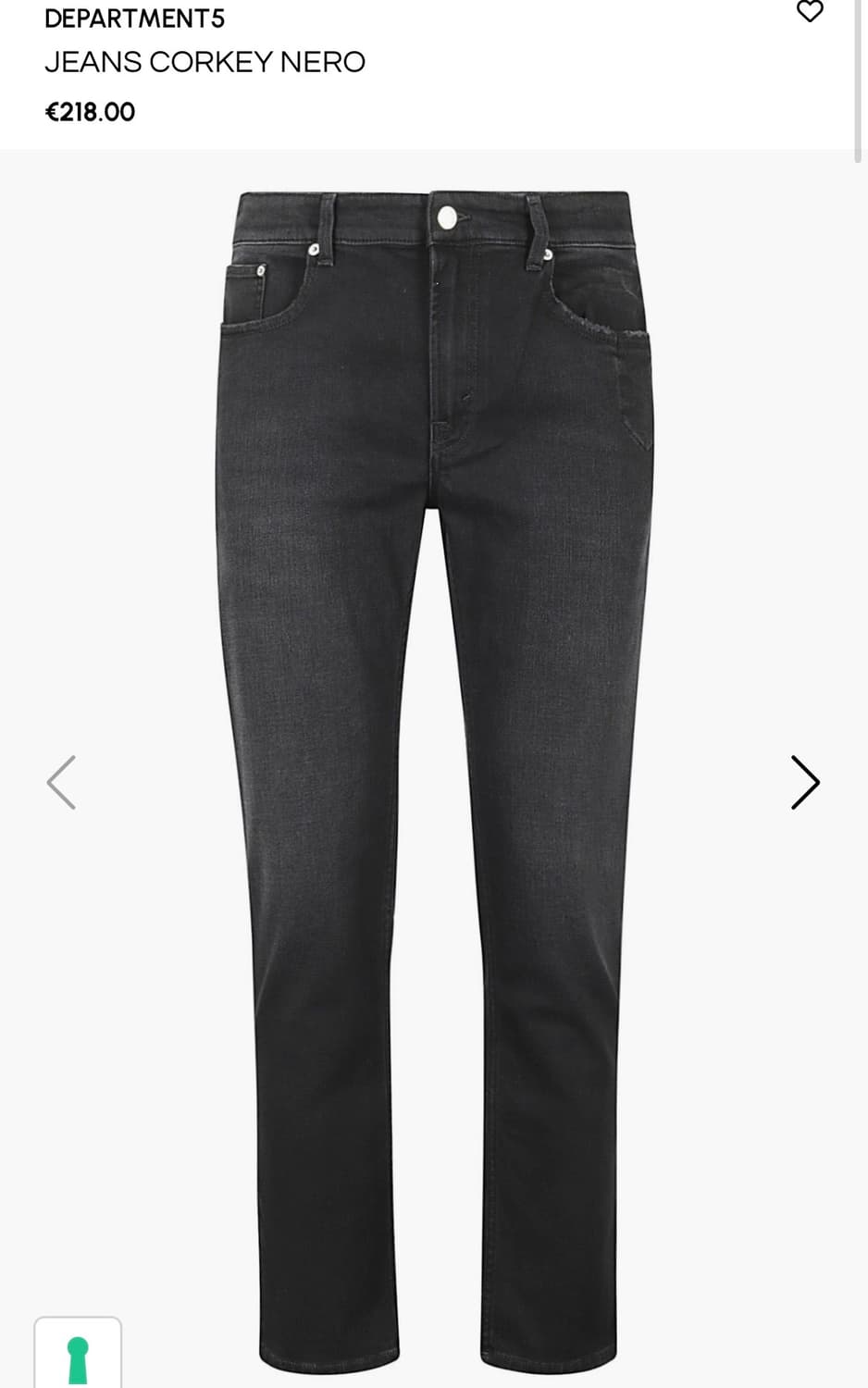 [30] (새상품) 디파트먼트5 흑청데님 상품이미지1