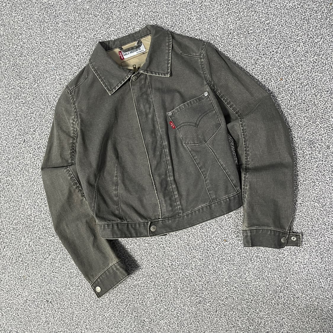 리바이스 엔지니어드진 크롭 데님 자켓 상품이미지1