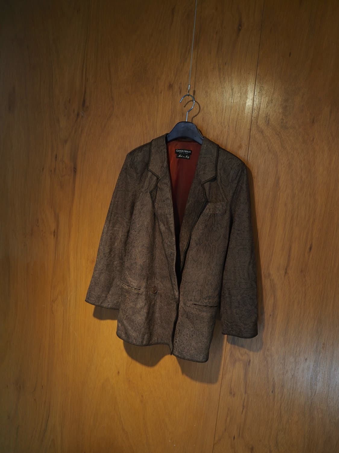 1980's GIORGIO ARMANI leather jacket  상품이미지1