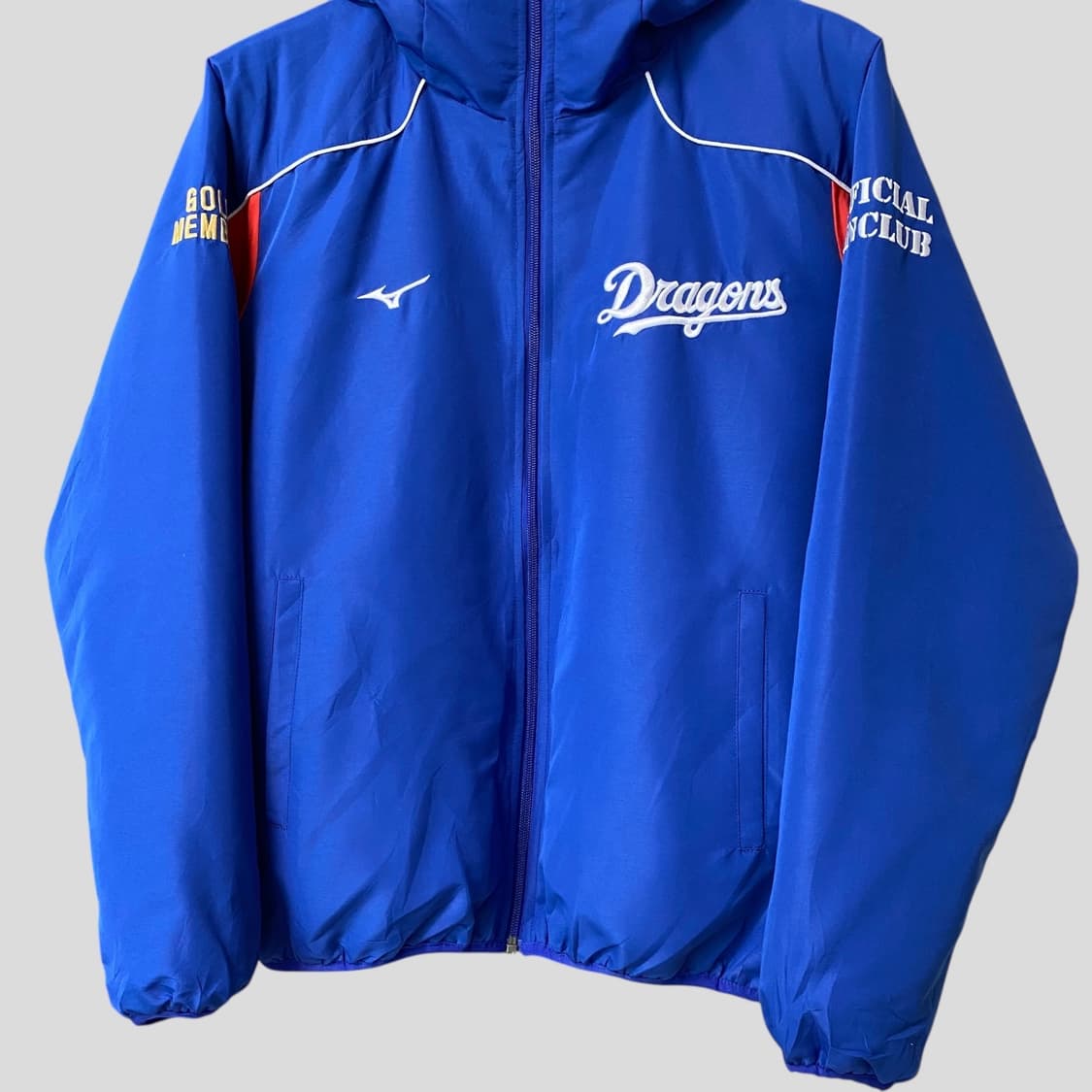 (M)미즈노 주니치 드래곤즈 후드 자켓 상품이미지4