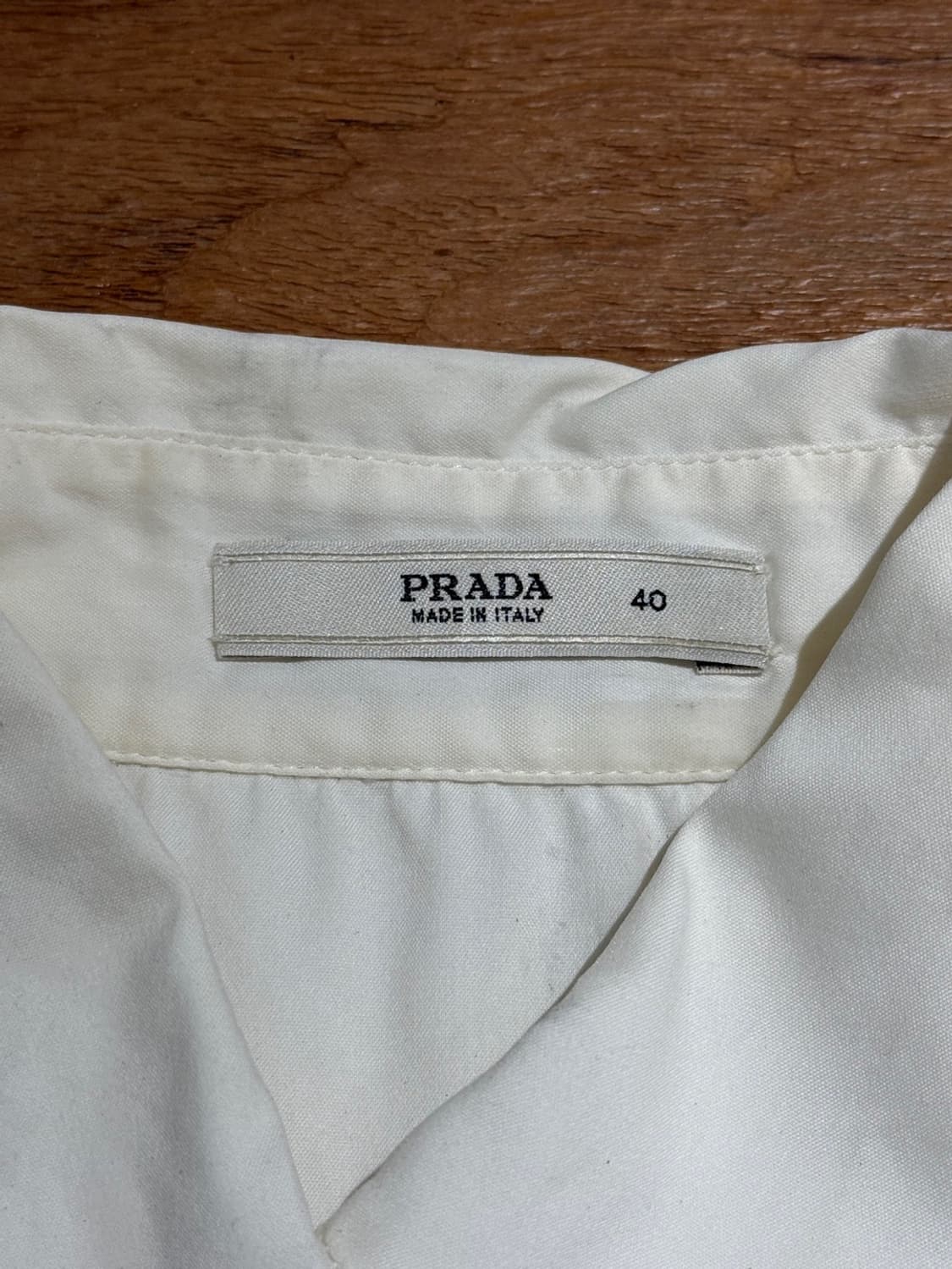 프라다 아이보리 타이 슬리브리스 미니 원피스 상품이미지7