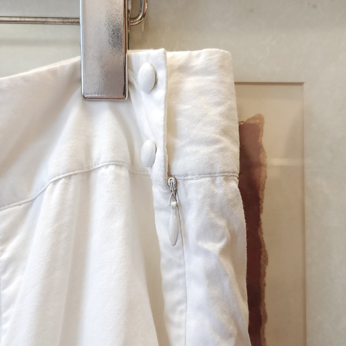 90s 빈티지 스커트 유럽  화이트 스커트 자수 스커트 상품이미지8