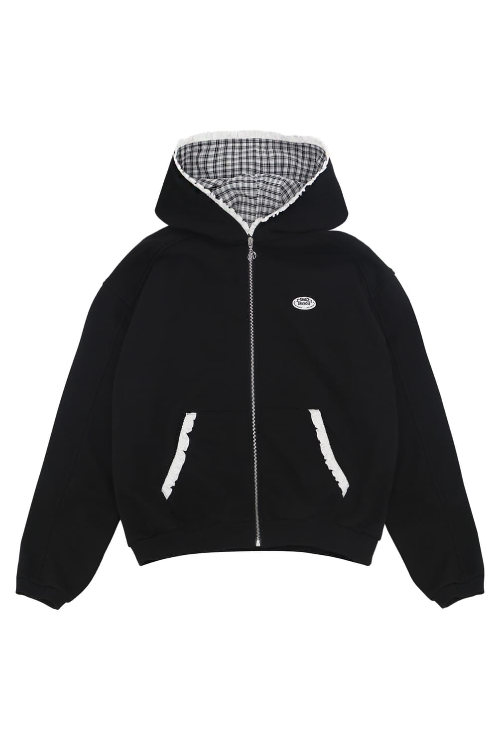 (새상품)드라이로즈 빅리본 후드집업 블랙 쓰리타임즈 더티스 상품이미지1