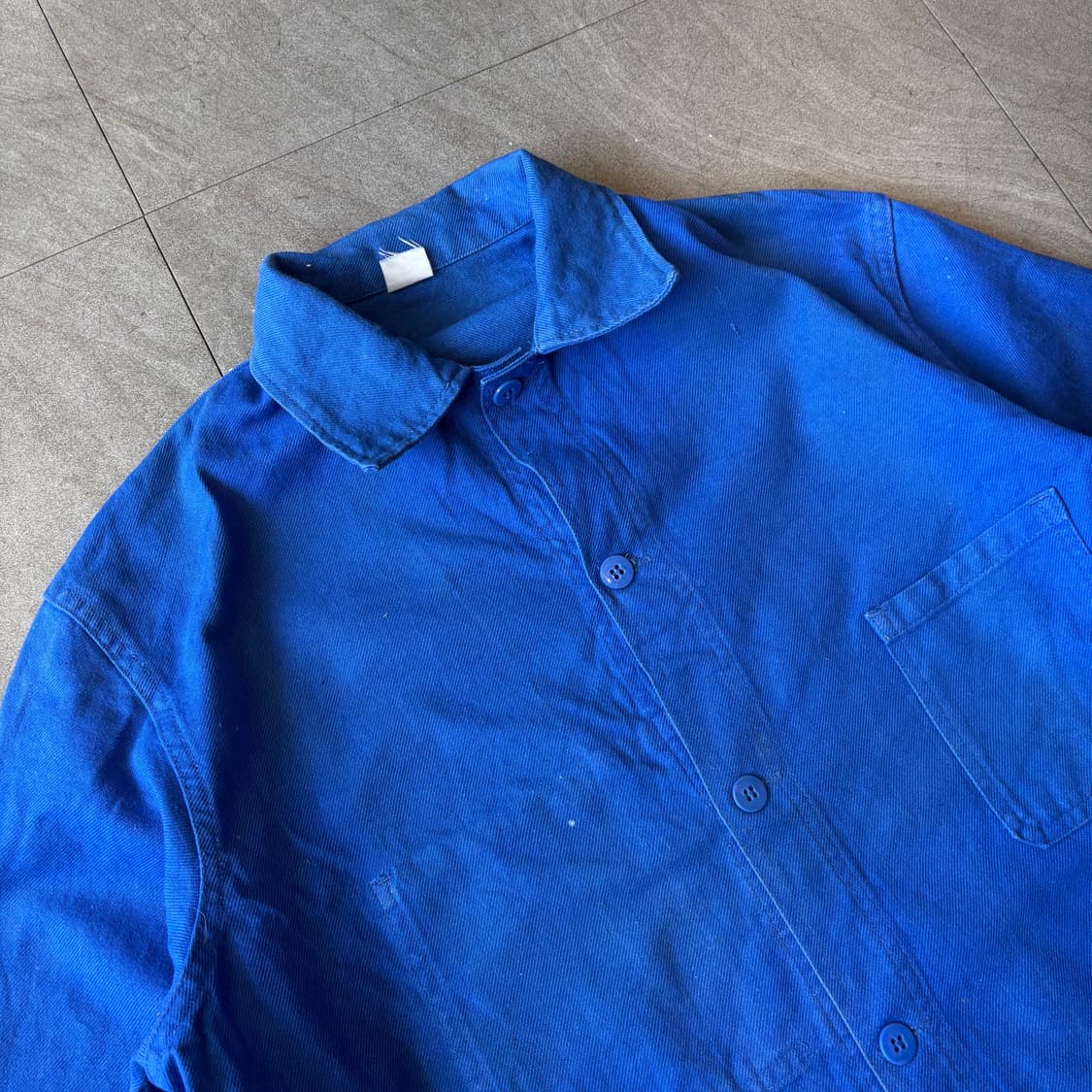 90년대 빈티지 프랑스 생산 프렌치 워크 트윌코튼 자켓 상품이미지2