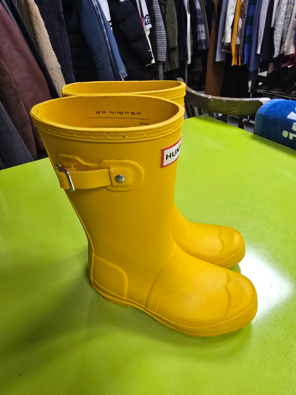 헌터키즈 옐로우 레인부츠 (1363) 상품이미지3
