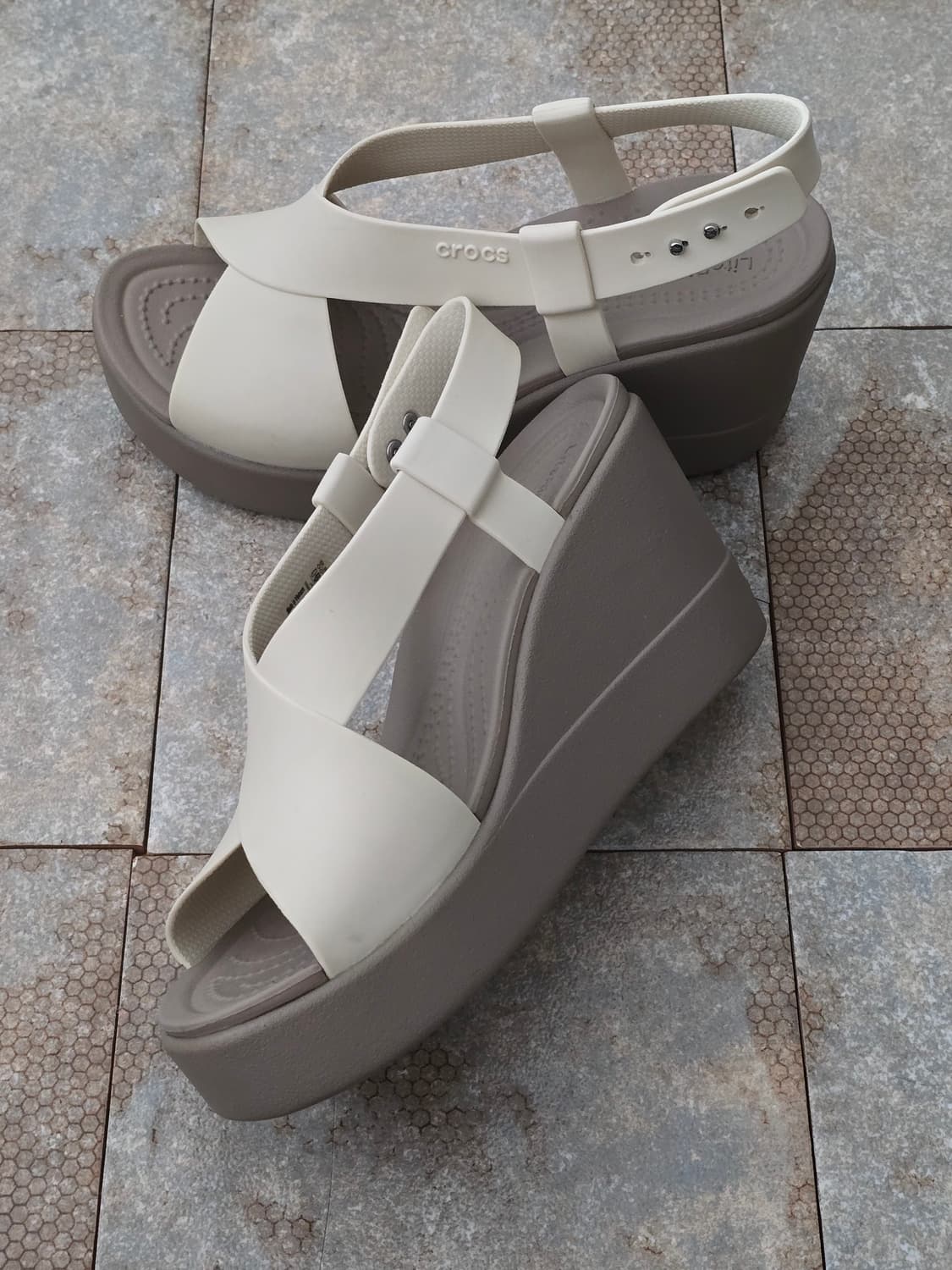 (240)크록스 브루클린 하이 웨지 샌들 상품이미지5