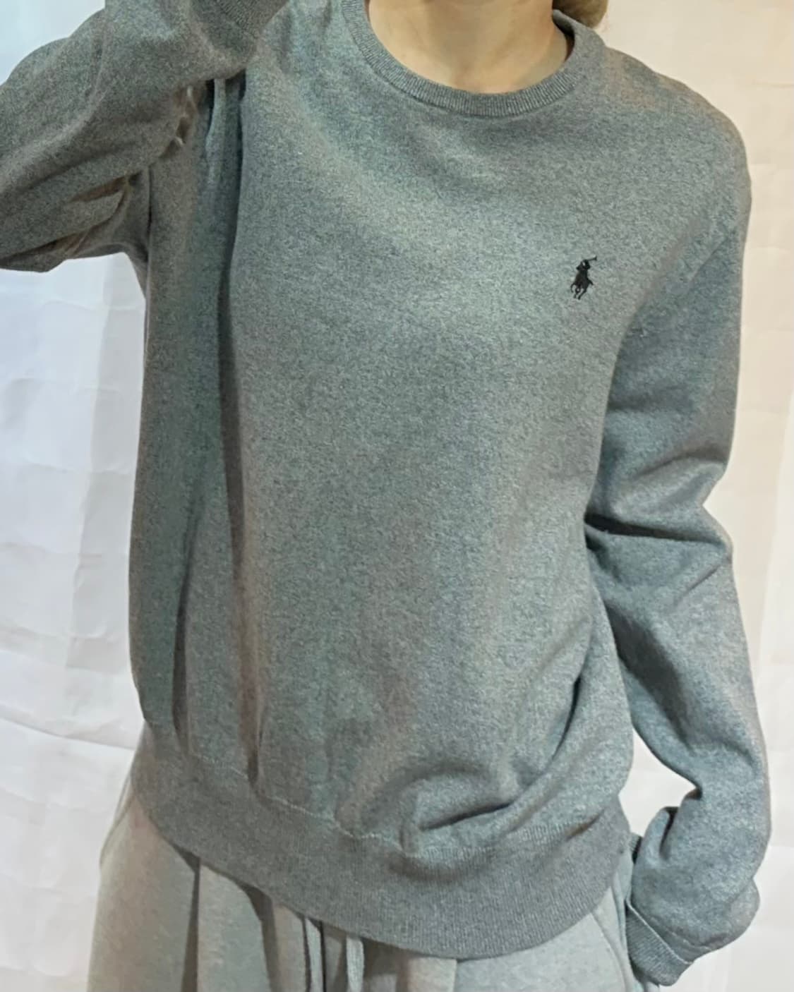 폴로랄프로렌 블랙 포니 그레이 피마 코튼 니트 상품이미지1