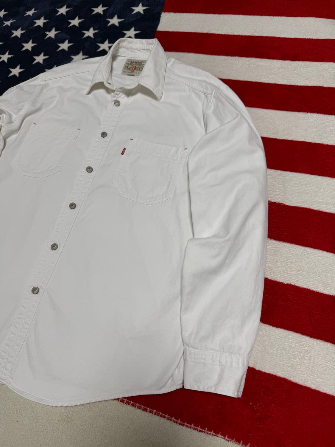 리바이스 화이트 데님 워크셔츠 빈티지 Levi’s Denim Shirt 상품이미지3