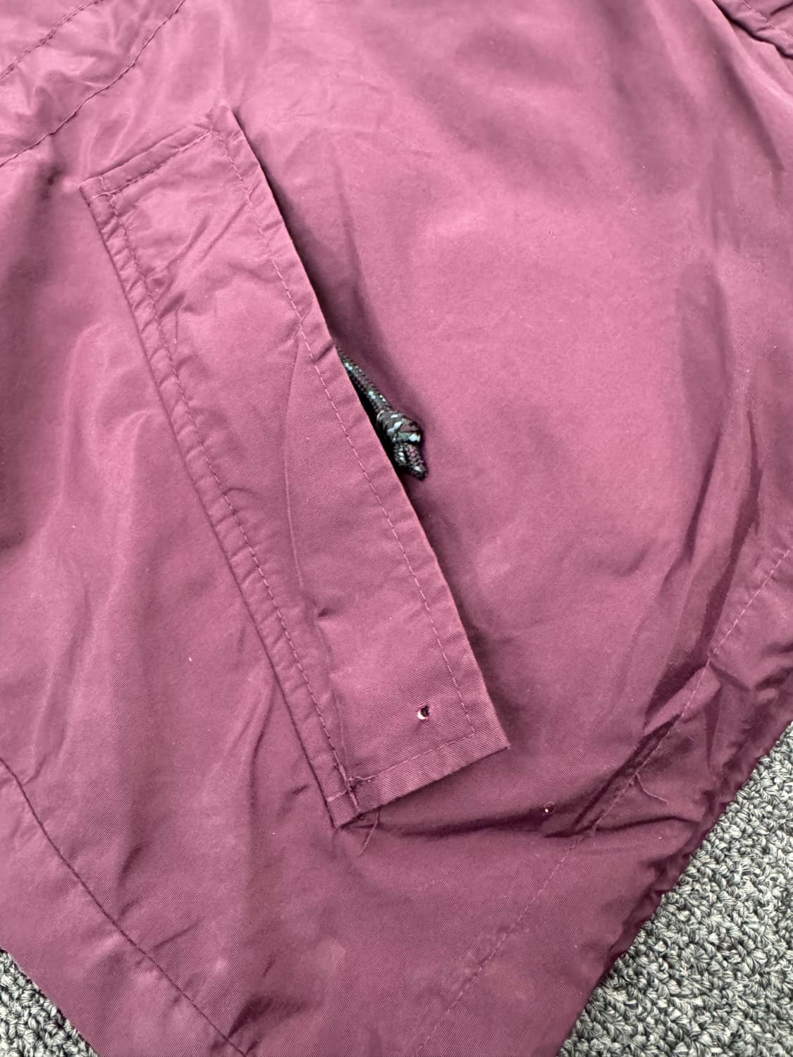 콜롬비아 빈티지 올드스쿨 버건디 투웨이 바람막이 상품이미지3