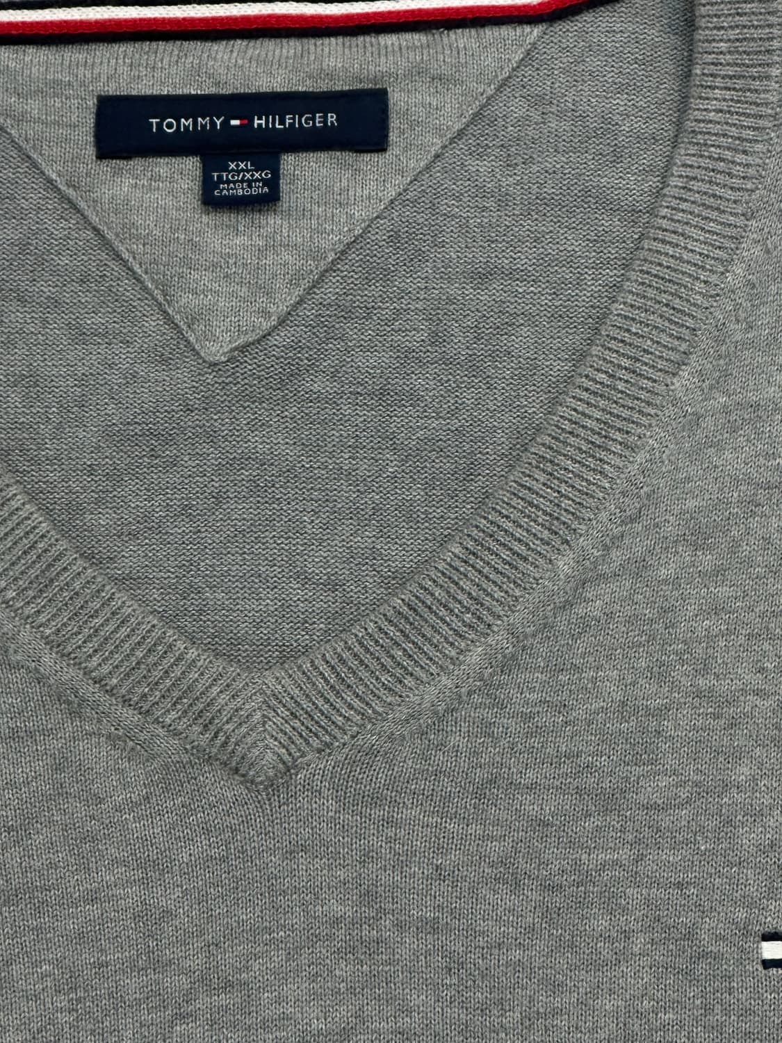타미힐피거 V넥 니트 남여공용 상품이미지3