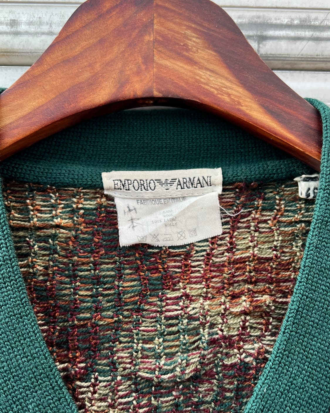 [L] 80s 엠포리오 아르마니 패턴 스웨터 상품이미지4