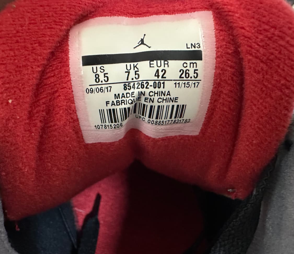 나이키 에어 조던 3 레트로 블랙 시멘트 265mm 상품이미지6