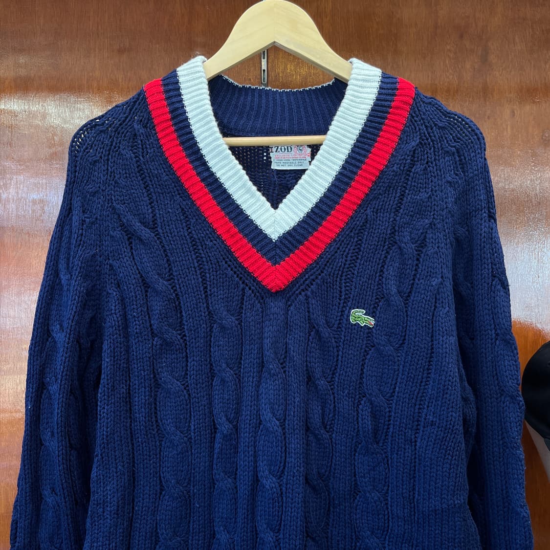 70-80’s IZOD 라코스테 크리켓 브이넥 스웨터 [ 100 ] 상품이미지2