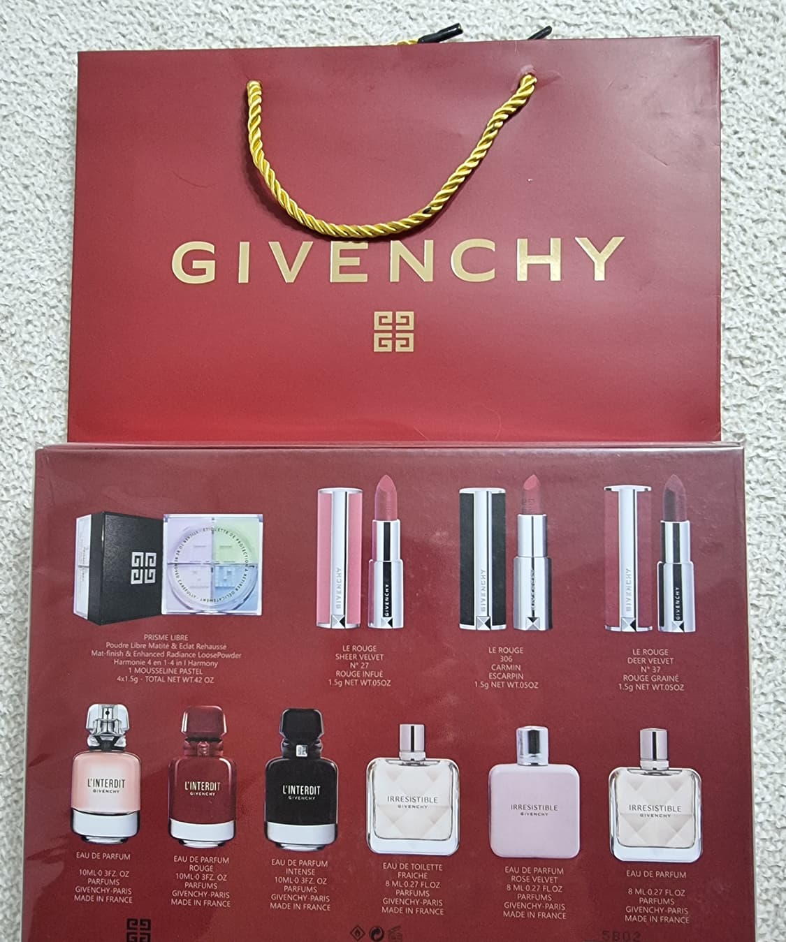 선물셋트)미개봉 10종 지방시 셋트 상품이미지1