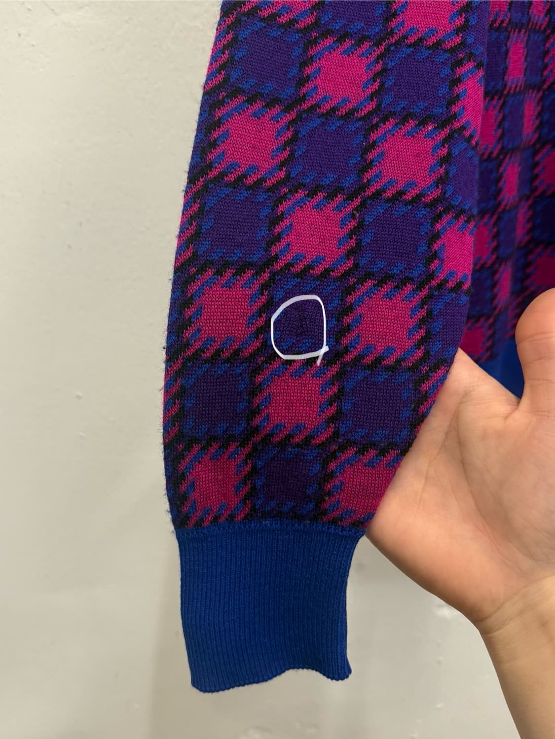 55) Yves Saint Laurent Wool Check Cardig 상품이미지7