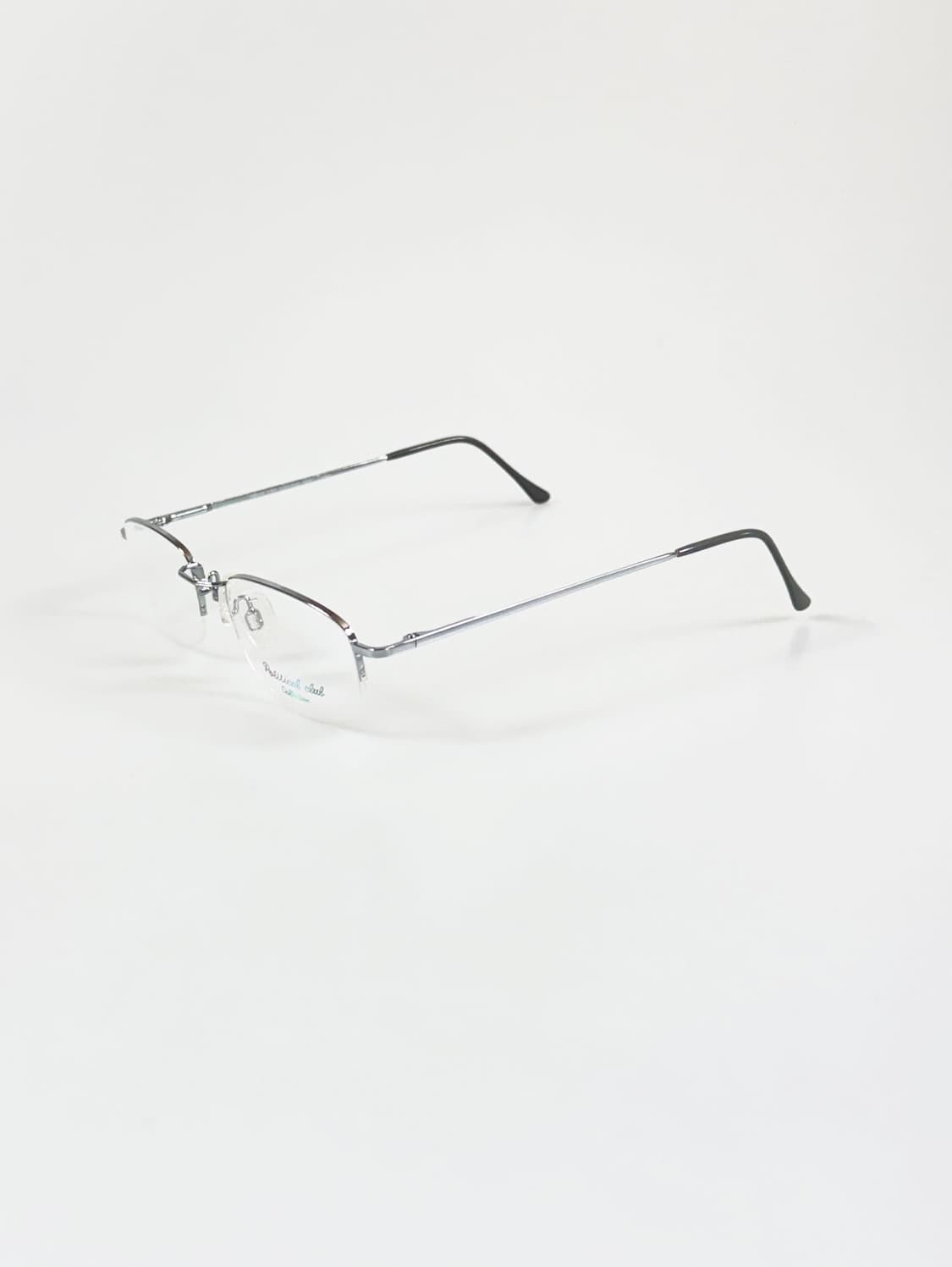 Political Club 실버 메탈 반무테 스퀘어 빈티지 안경 상품이미지3