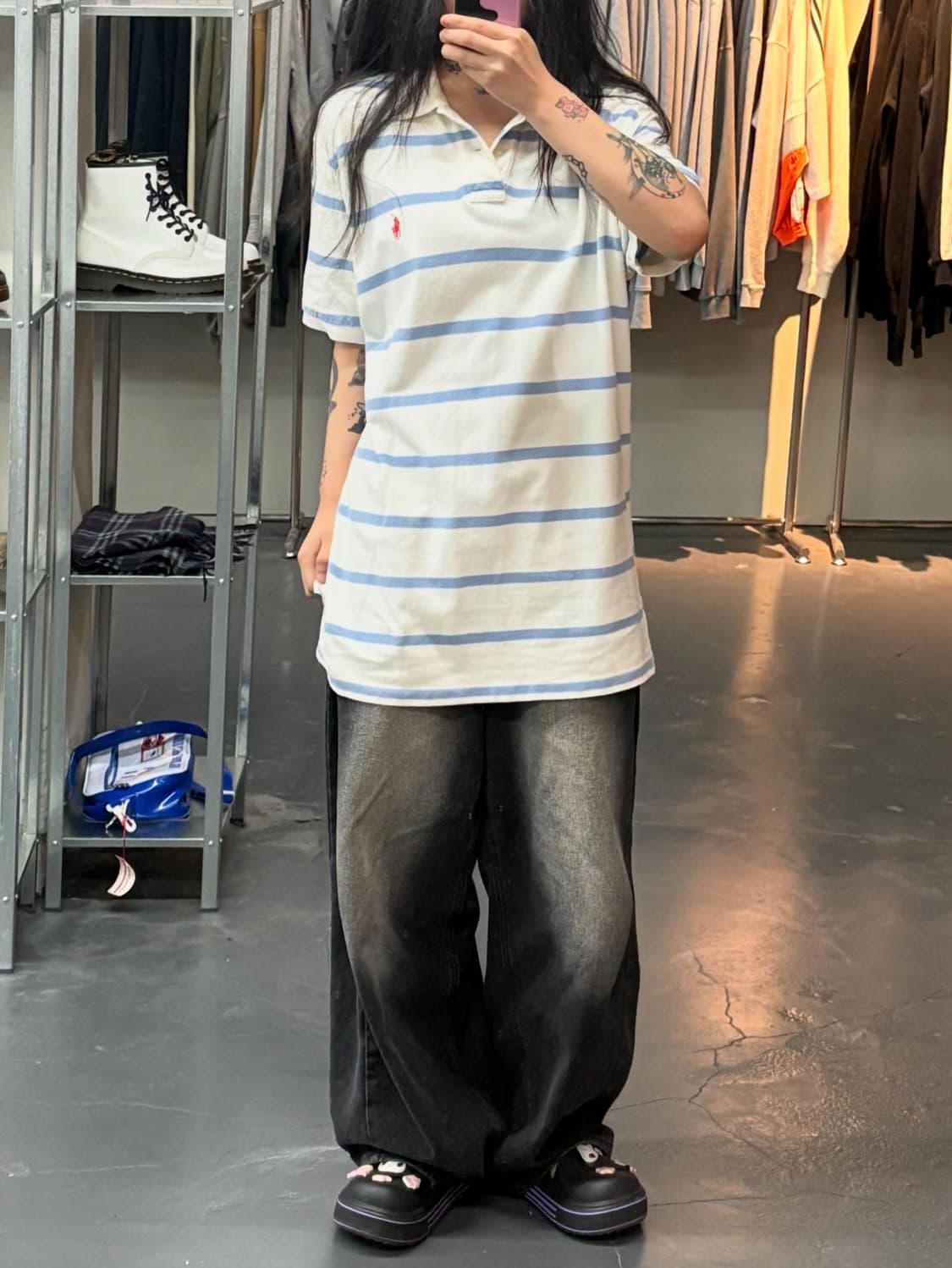 폴로 랄프로렌 단가라 스트라이프 카라티 A1402 상품이미지1