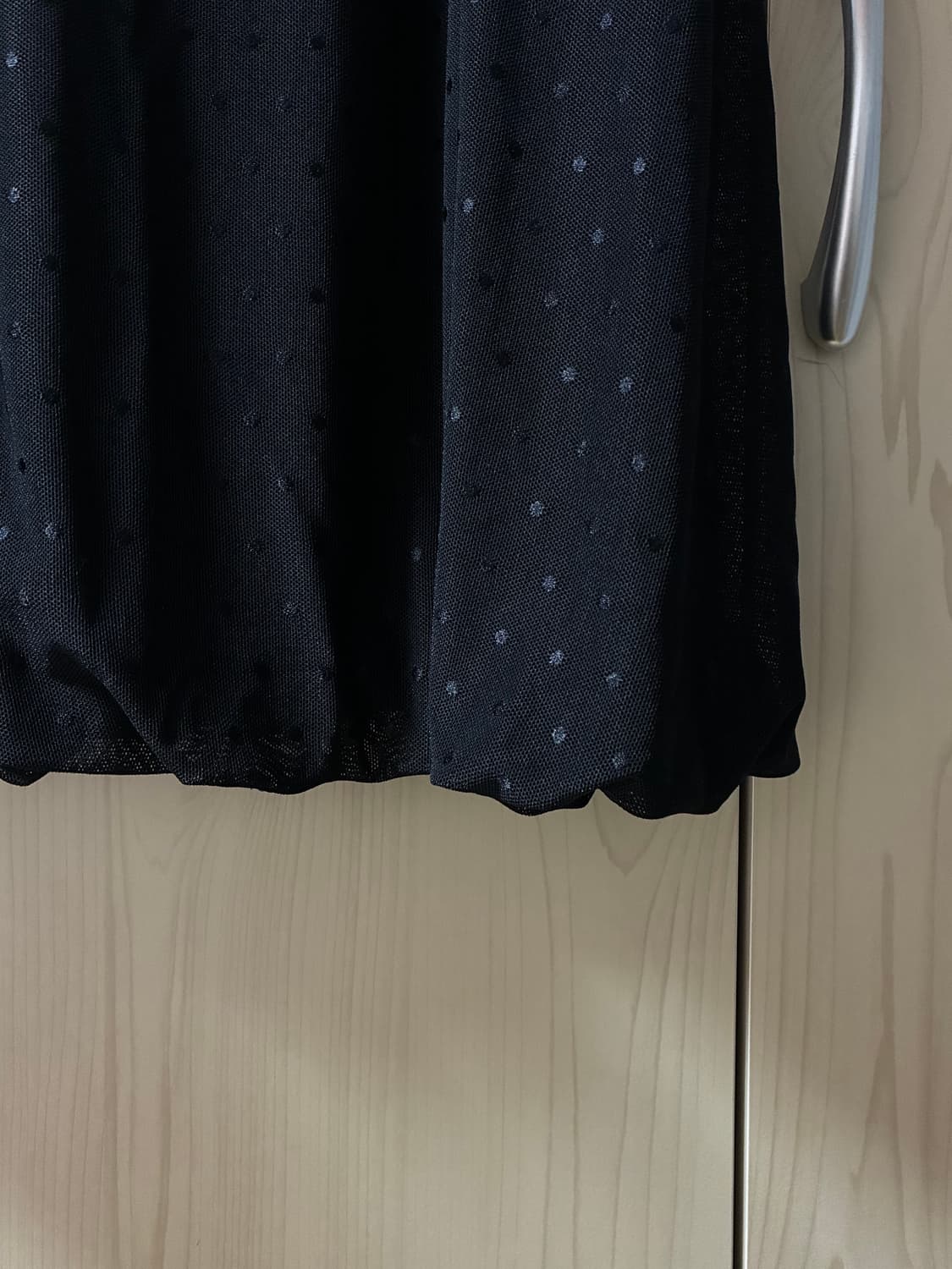 블랙 도트 벌룬 원피스 상품이미지4