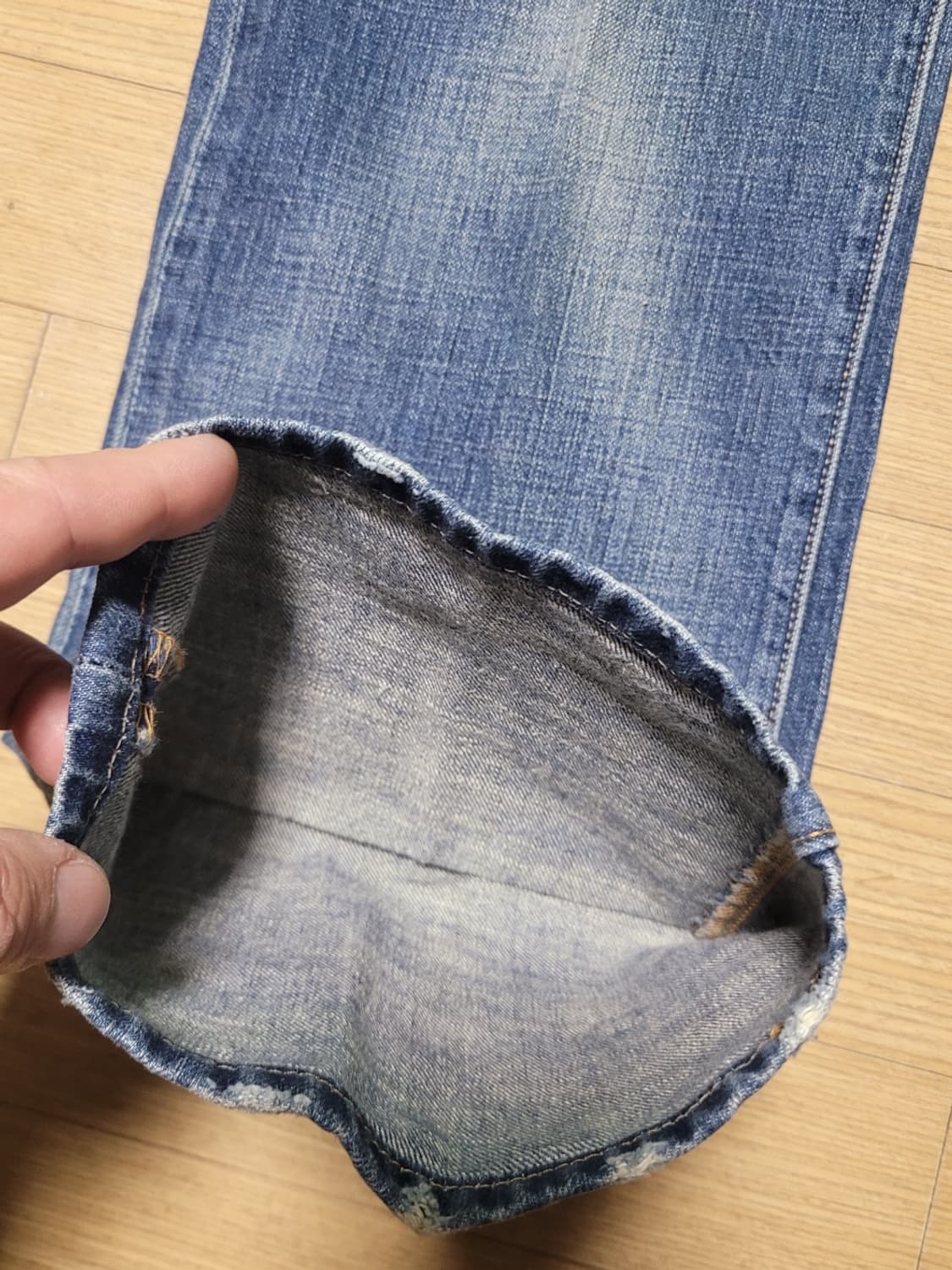 리바이스 501 워싱 일자청바지 상품이미지9