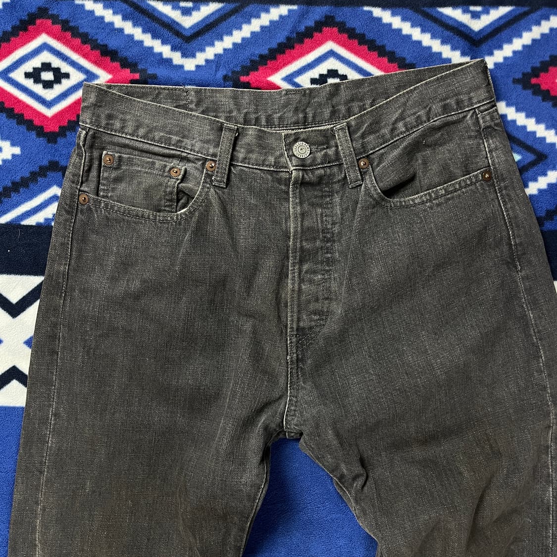 Tabloid News 일본 빈티지 흑청 데님(실측확인) 상품이미지2