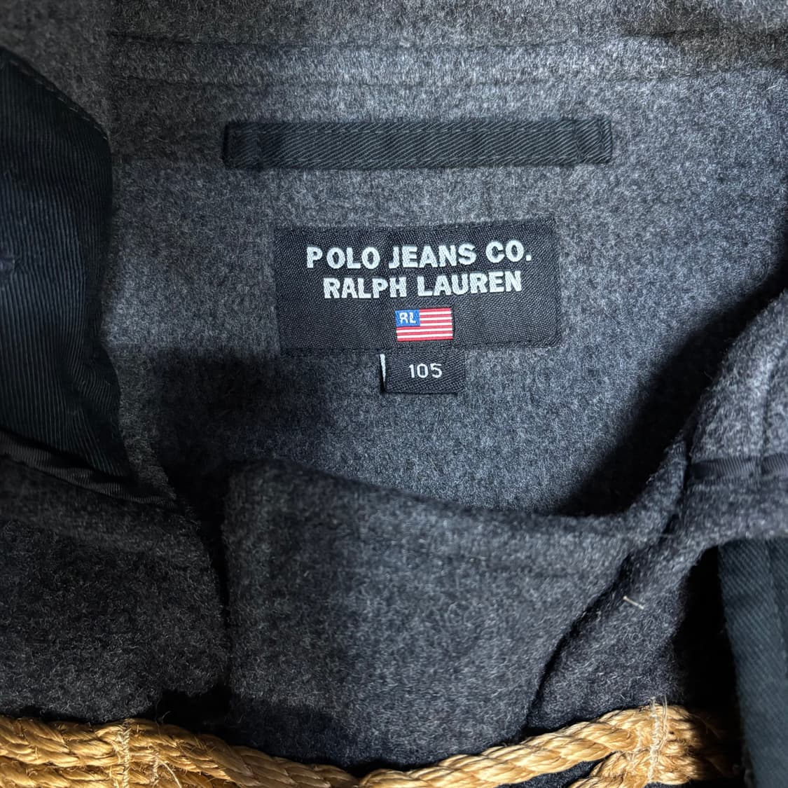 90s 폴로 랄프로렌 진스 떡볶이 코트 오버핏 후드 코트  상품이미지4