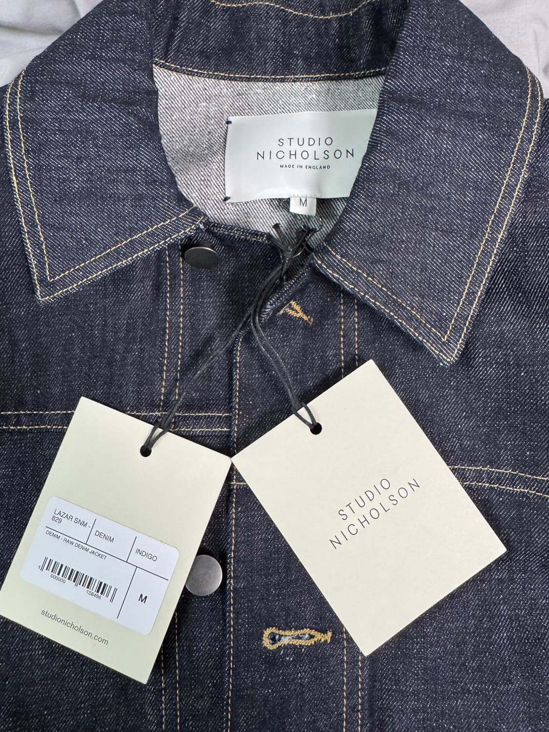 스튜디오 니콜슨 LAZAR 데님자켓(M, 인디고) 상품이미지3