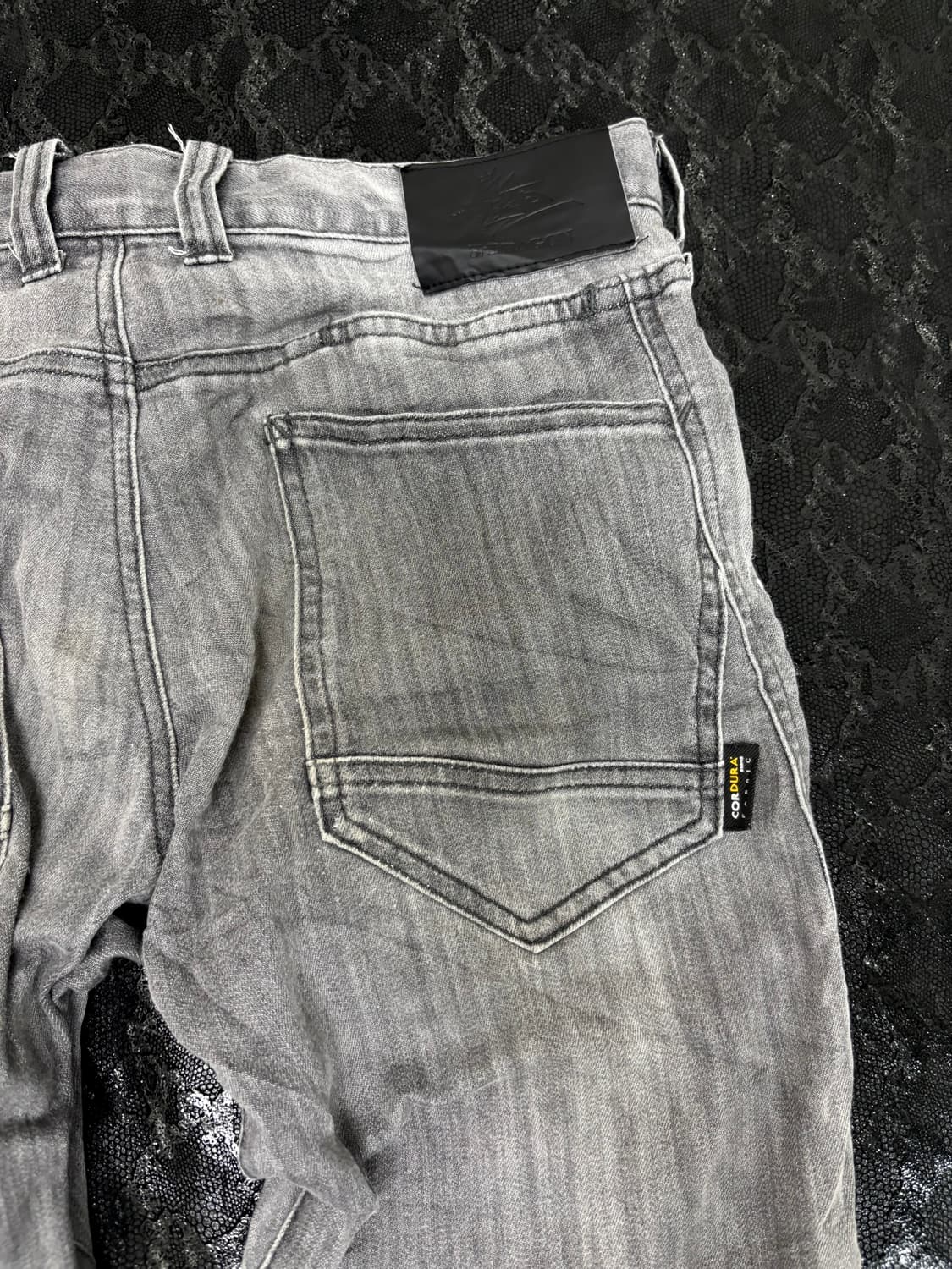 “Vintage” Grey Slim Fit Biker Pants 상품이미지10