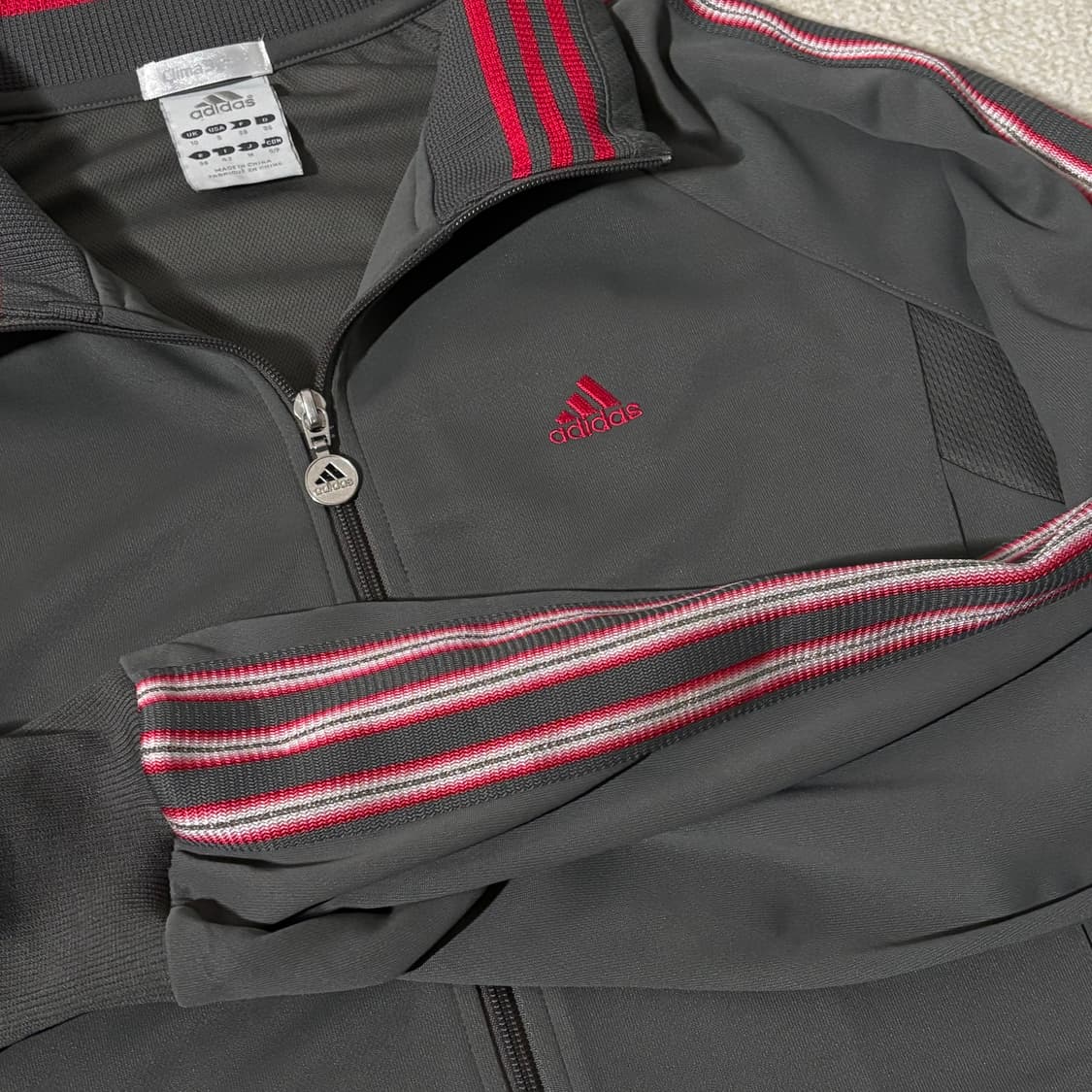 아디다스 재팬 y2k 그레이핑크 스포티 회핑 져지 상품이미지3