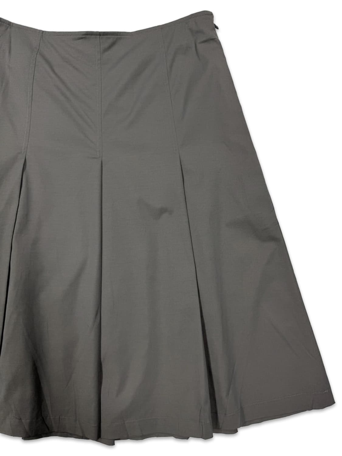 빈티지 그레이 플리츠 미디 스커트 상품이미지2