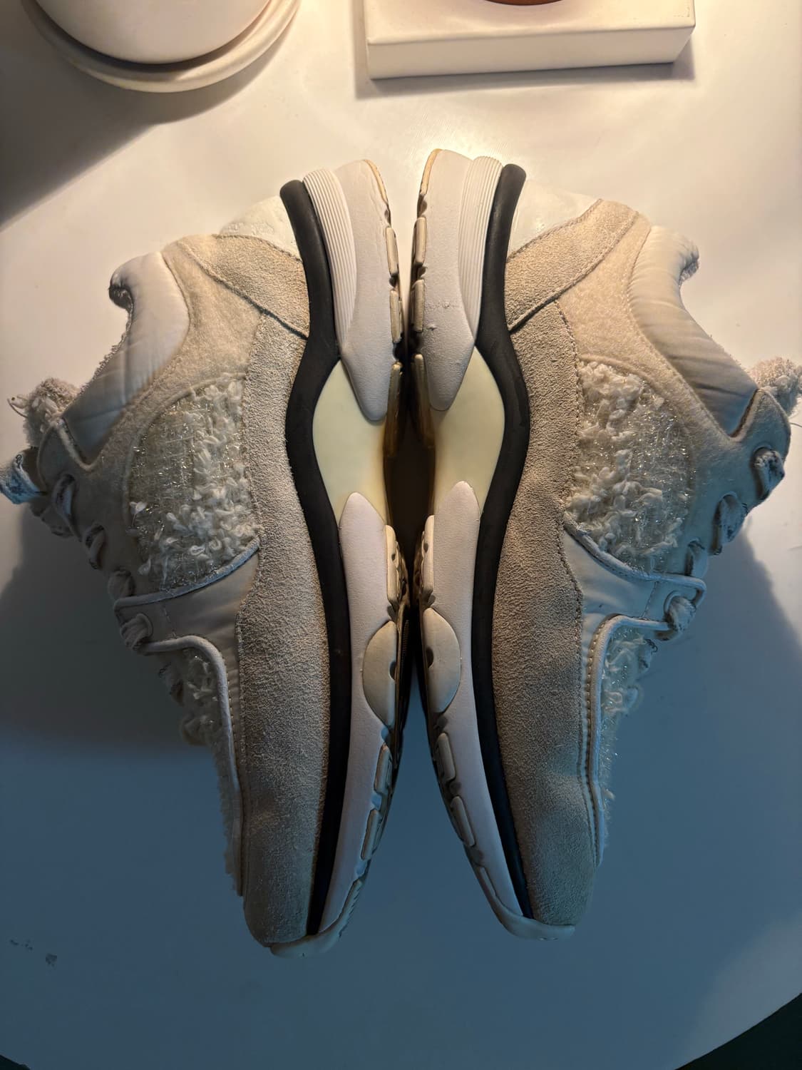 샤넬 트위드 스니커즈 아이보리 색상 37 상품이미지6