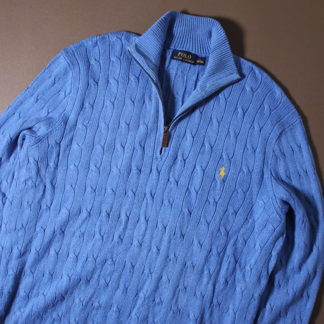 Polo 폴로 랄프로렌 케이블 니트 하프집업 상품이미지3