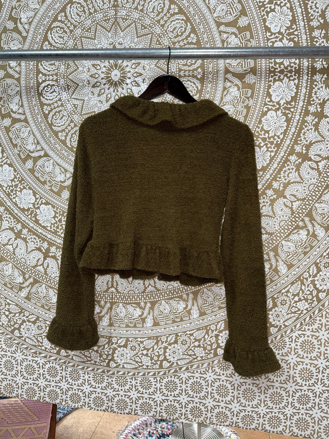 빈티지 여성 떡볶이 단추 니트 가디건  상품이미지4