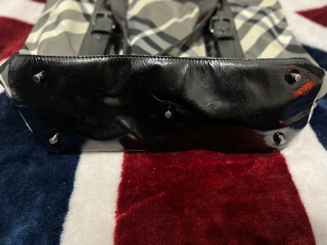 버버리 체크 토트백 정품 35x40 상품이미지3