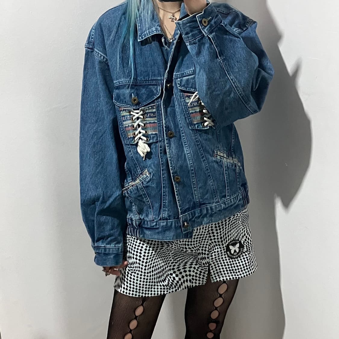 워크웨어 데님 포인트 자켓 상품이미지1