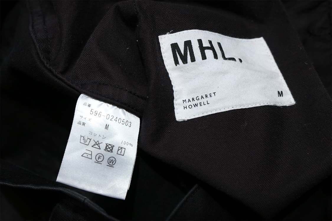 MHL 블랙 코튼 핀턱 트라우저 상품이미지9