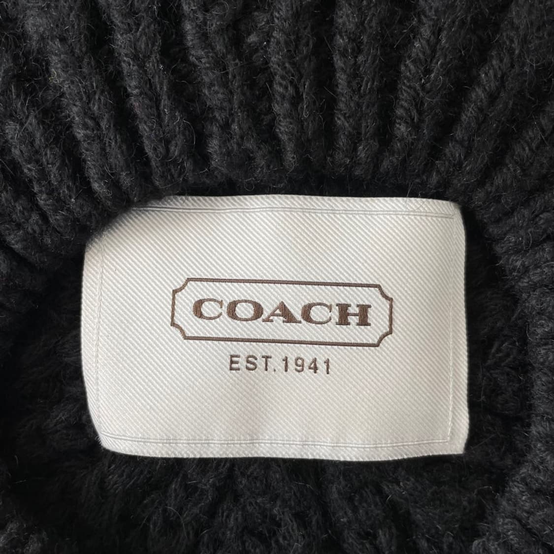코치 알파카 울 헌팅캡 니트모자 여성 비니 COACH 상품이미지6