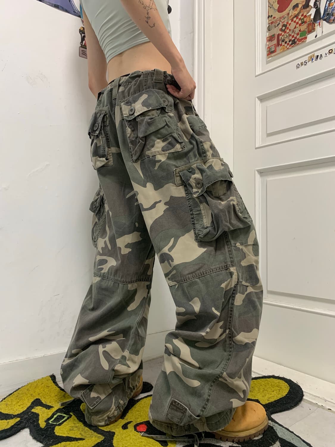 VTG 그런지 카모 카고팬츠 상품이미지6