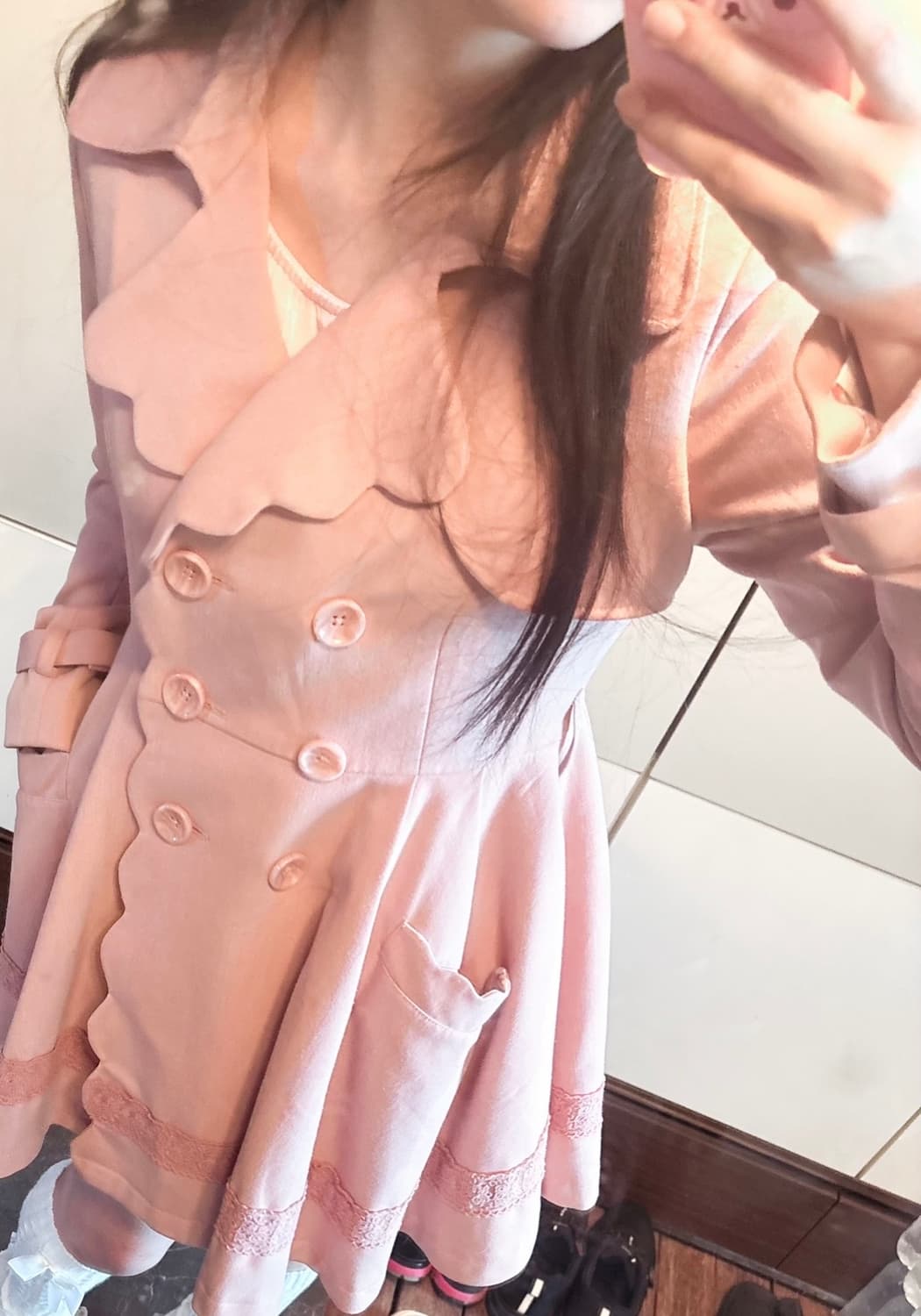 리즈리사 LIZ LISA 핑크 코트 상품이미지1